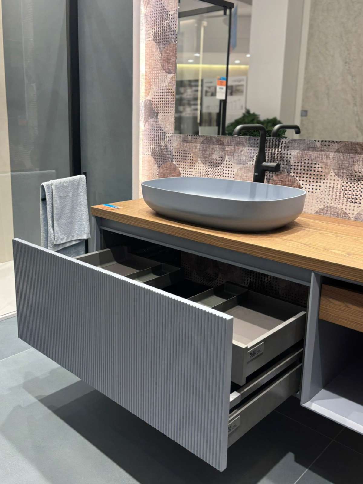 Mobile lavabo Superluce Millerighe <br>by Mobiltesino