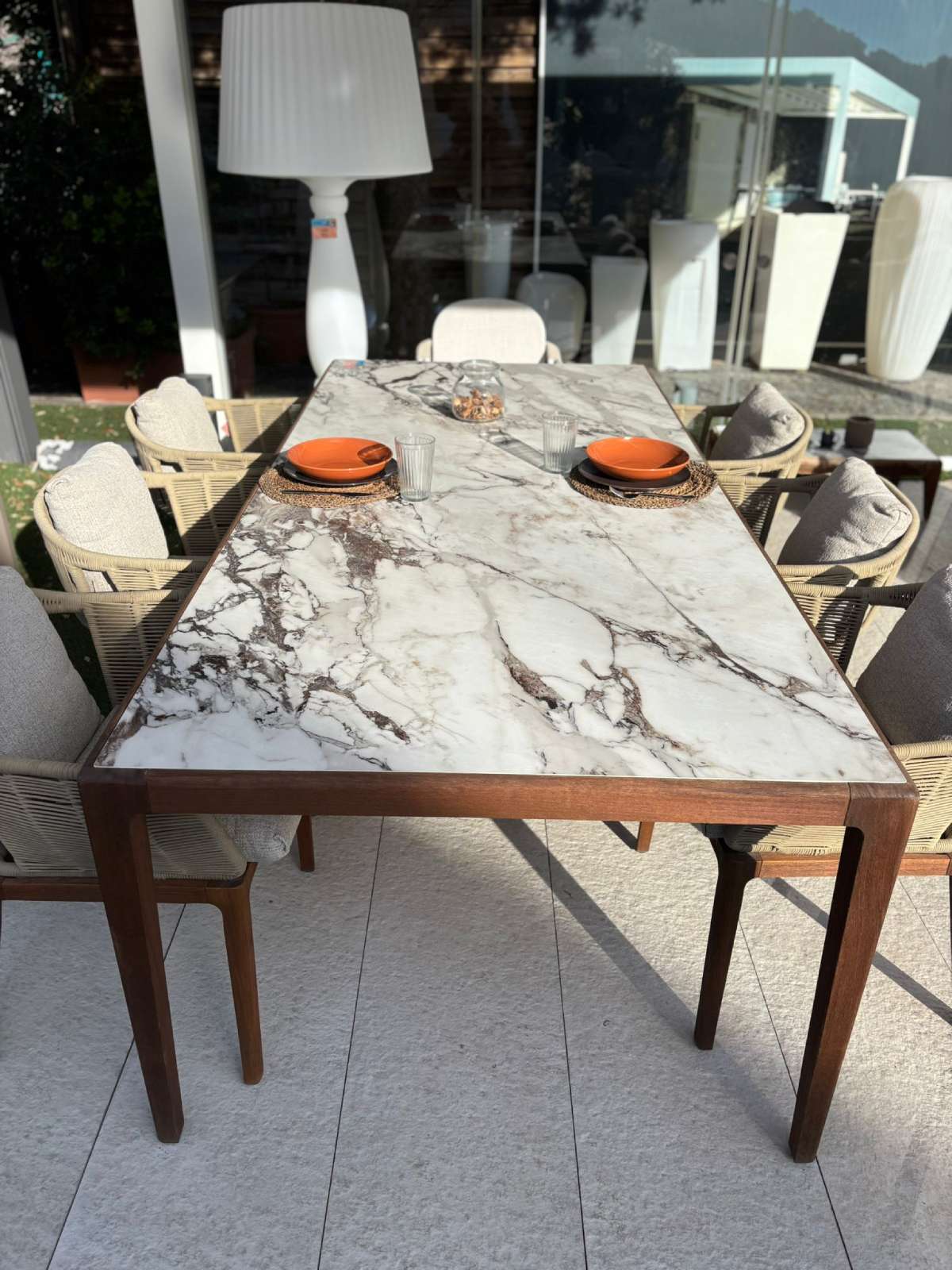 Tavolo+6 sedie da pranzo Cruise//Teak <br>by Talenti