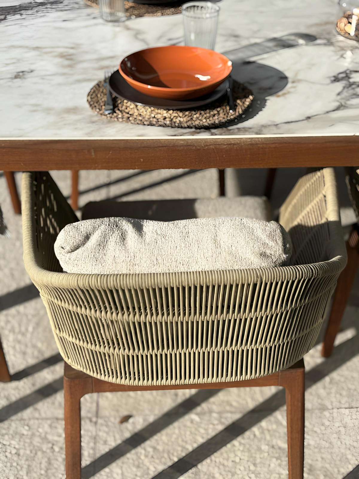 Tavolo+6 sedie da pranzo Cruise//Teak <br>by Talenti