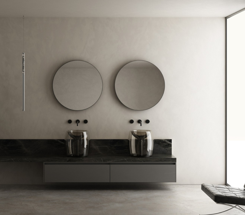 Mobile lavabo doppio Tosca <br>by Karol