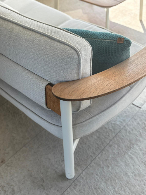 Divano Twìns Alu||Teak <br>by Emu