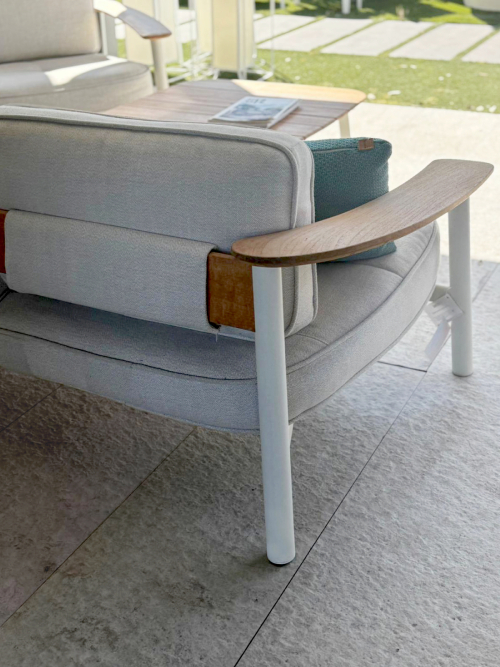 Divano Twìns Alu||Teak <br>by Emu