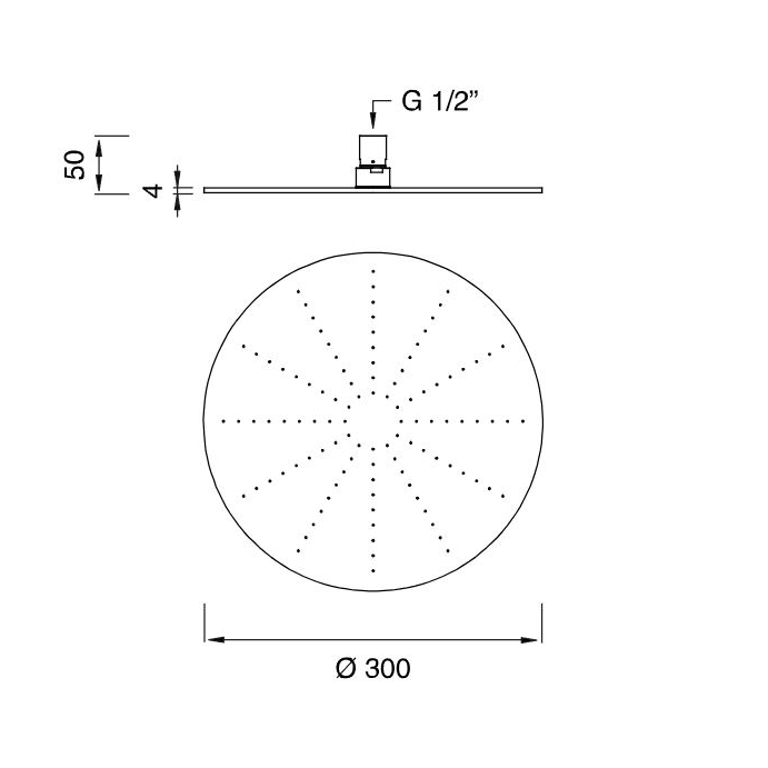 FRE288 Soffione orientabile rotondo <br>by Ceadesign