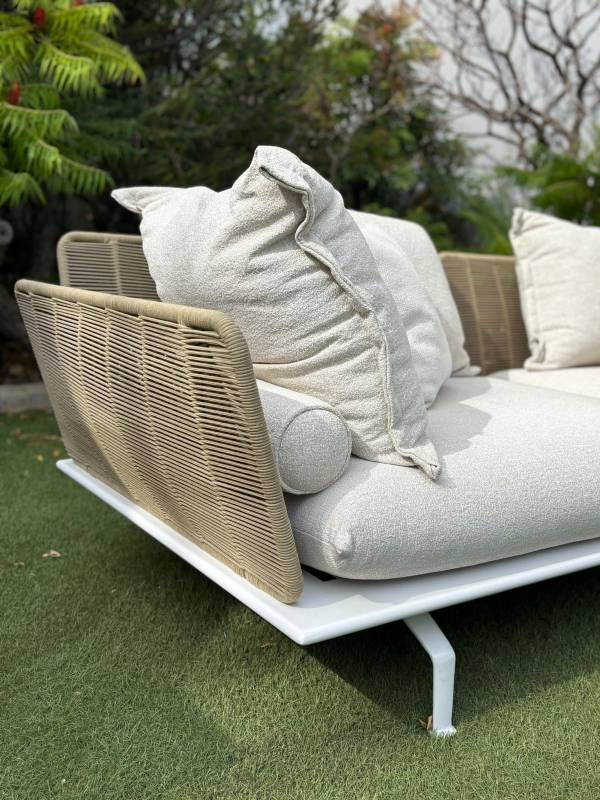 Divano con penisola Cruise//Alu<br>by Talenti